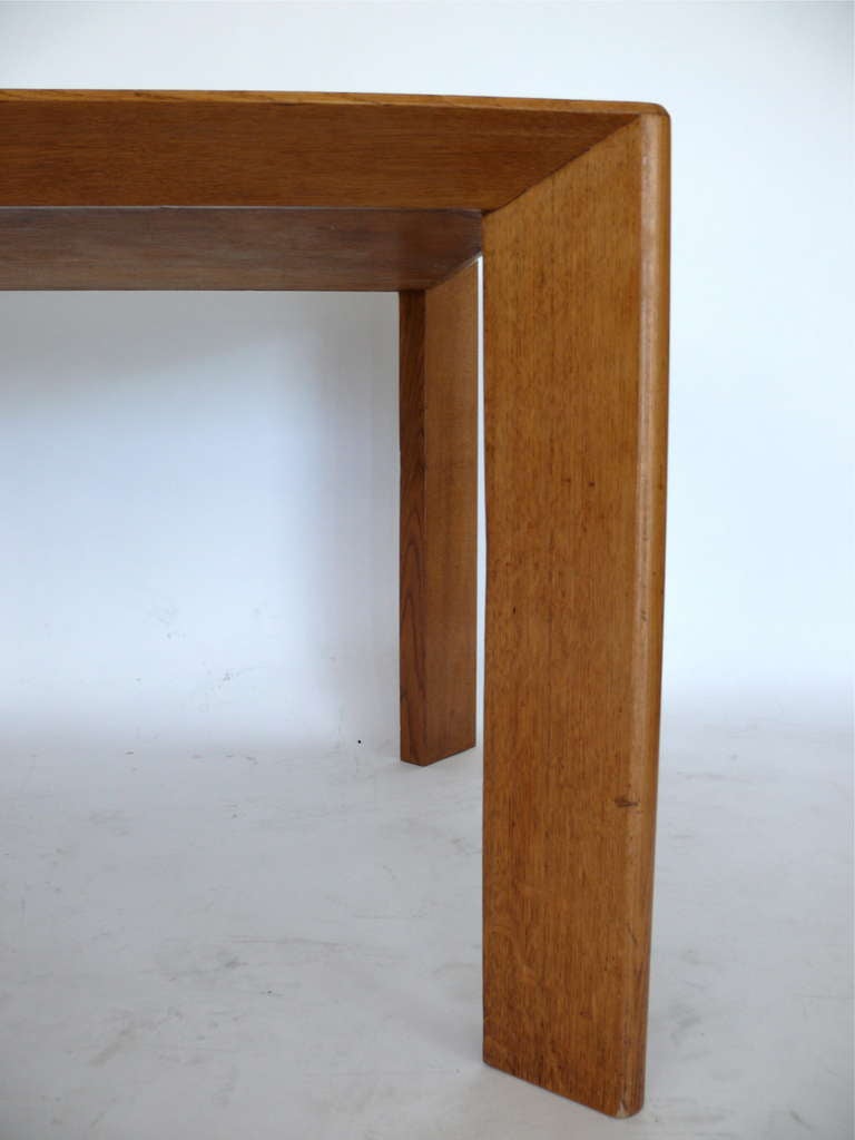 Jean Royère for Maison Gouffé Oak Dining Table In Excellent Condition In Beverly Hills, CA