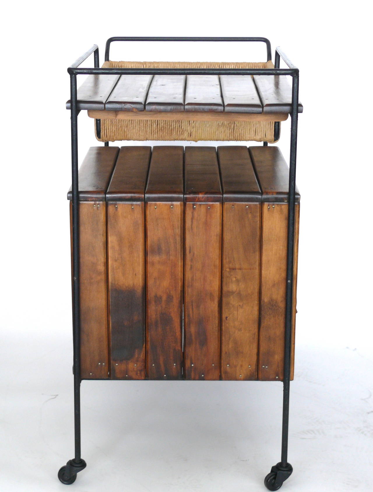 enclosed bar cart