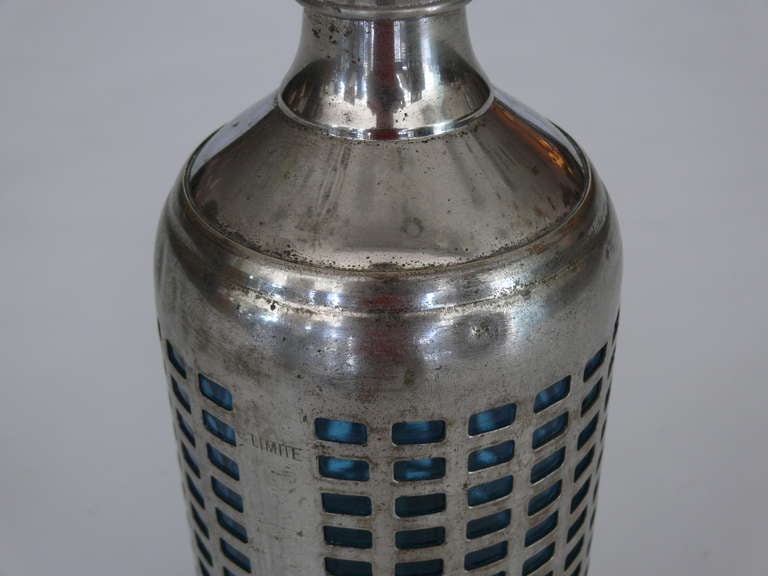 French Metal and Glass Soda Siphon 1