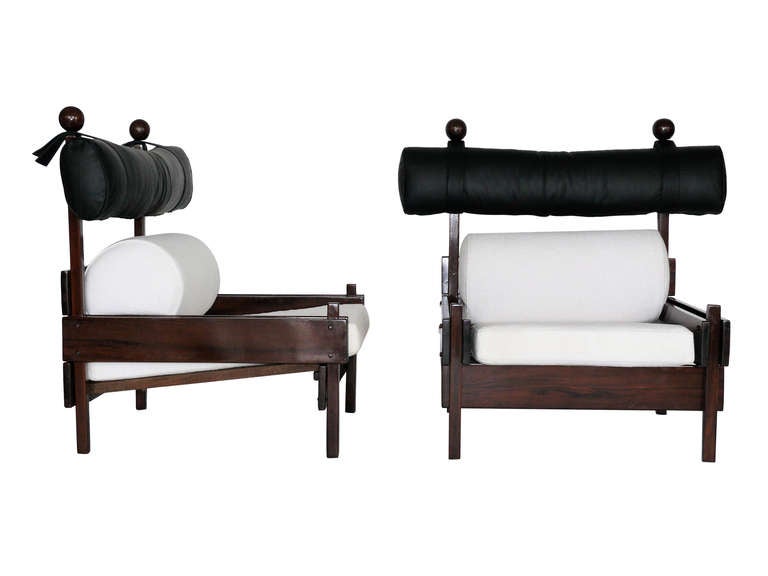 Stunning pair of chairs by Sergio Rodrigues from the 
