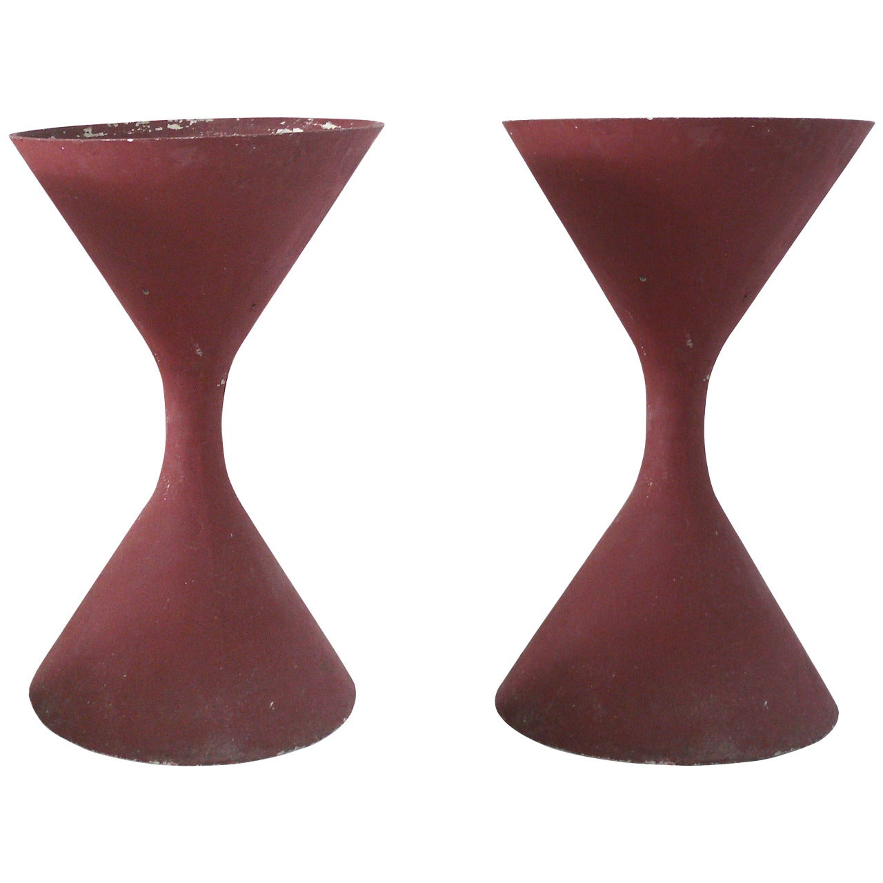 Pair of Architectural Planters by Willy Guhl