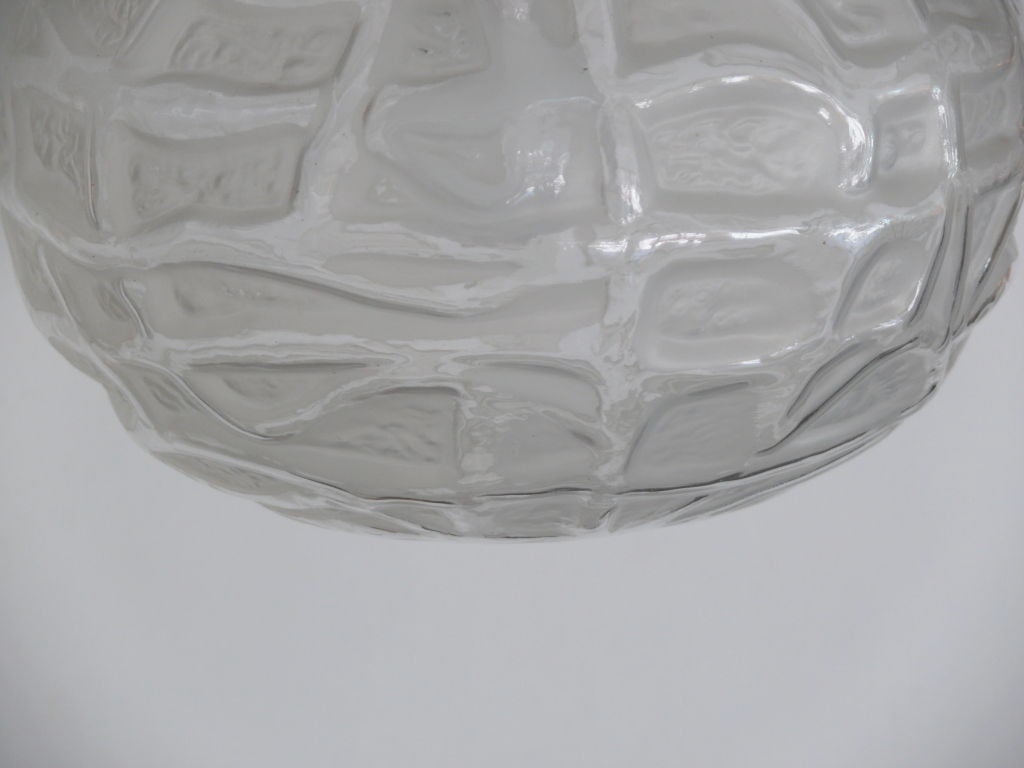 20th Century Petite Textured Globe Pendant