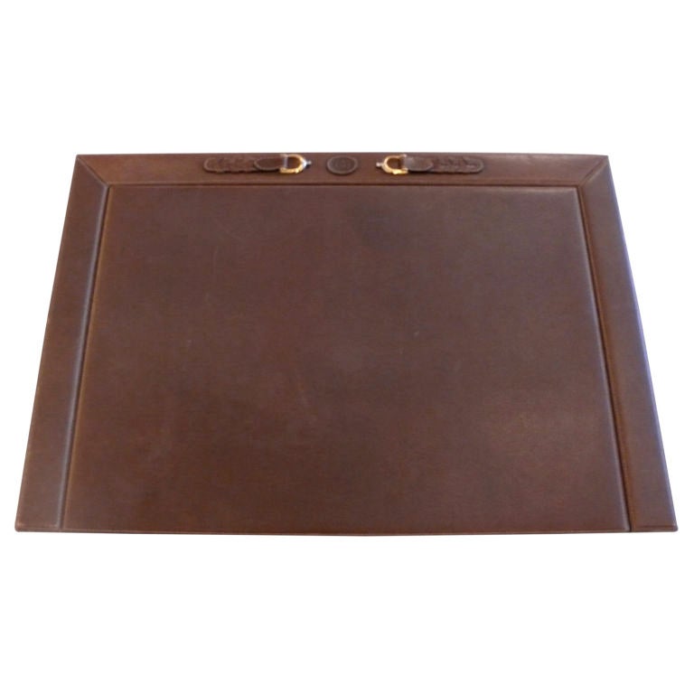 Leather Gucci Desk Blotter