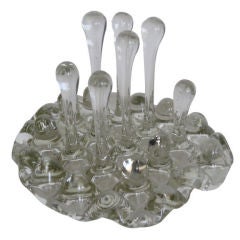 Peill and Putzler Glass Letter Holder