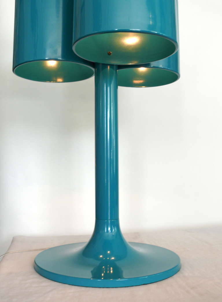 Teal Metal Table Lamps at 1stdibs