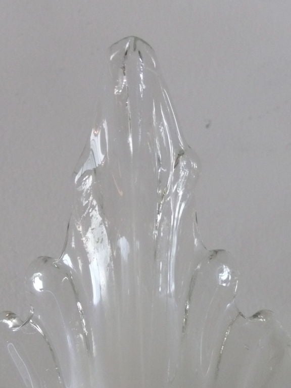 Italian Murano Seashell Glass Sconce