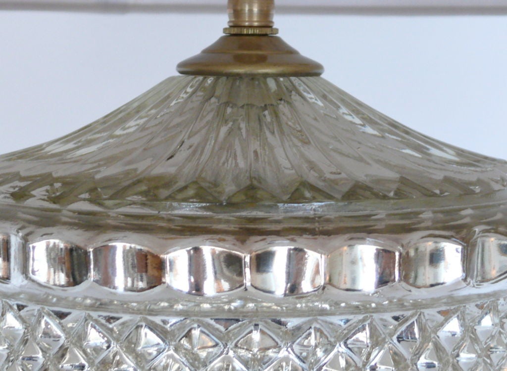 Large Mercury Glass Lamps In Excellent Condition In Beverly Hills, CA