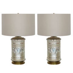 Large Mercury Glass Lamps