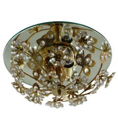 Italian Floral Flush Mount