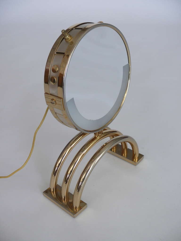 French Brass Vanity Mirror at 1stdibs