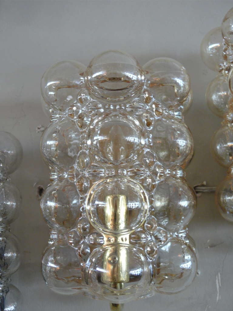 Austrian Amber Bubble Sconces In Excellent Condition In Beverly Hills, CA