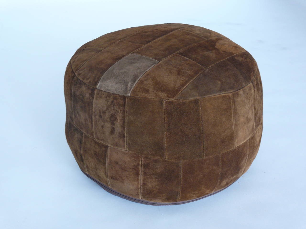 Late 20th Century Suede Patchwork Ottoman by De Sede
