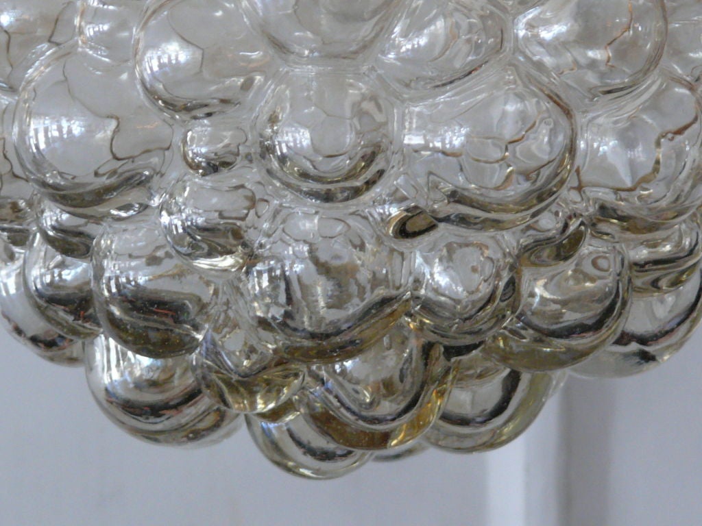 Austrian Amber Bubble Glass Pendants 1
