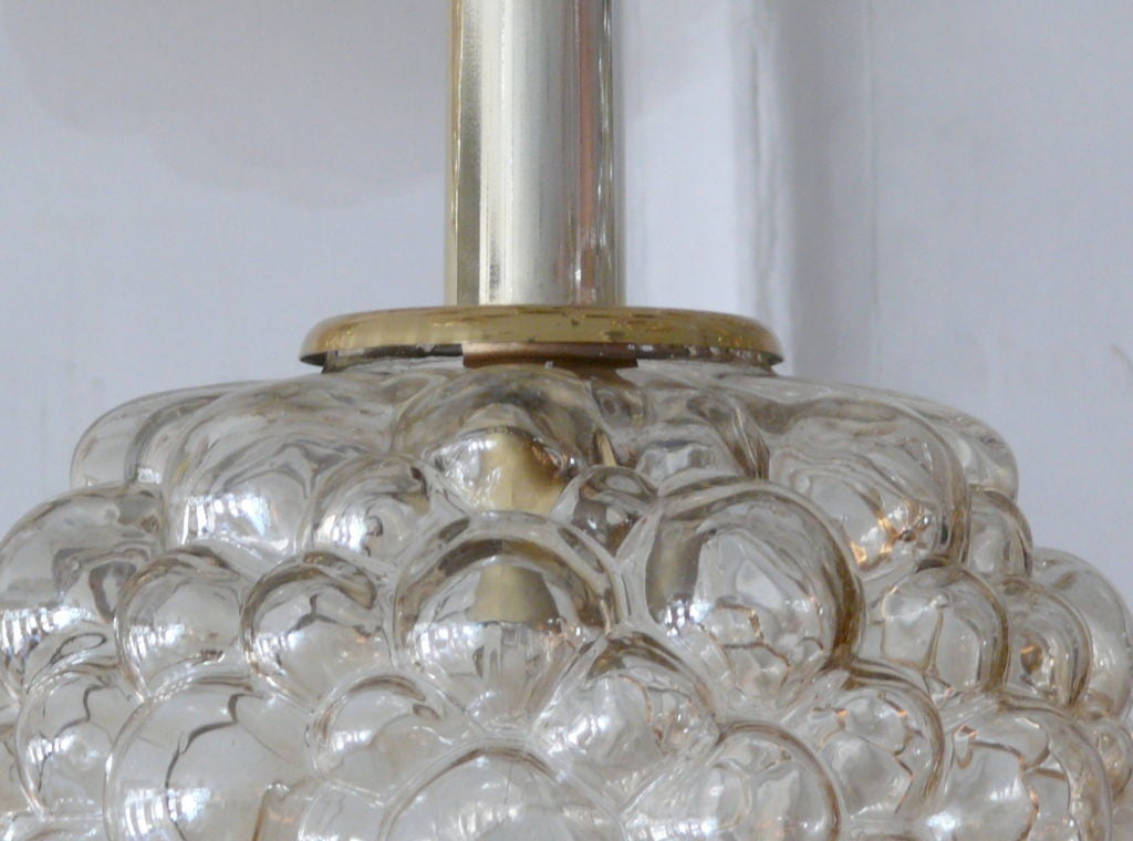 Austrian Amber Bubble Glass Pendants 3