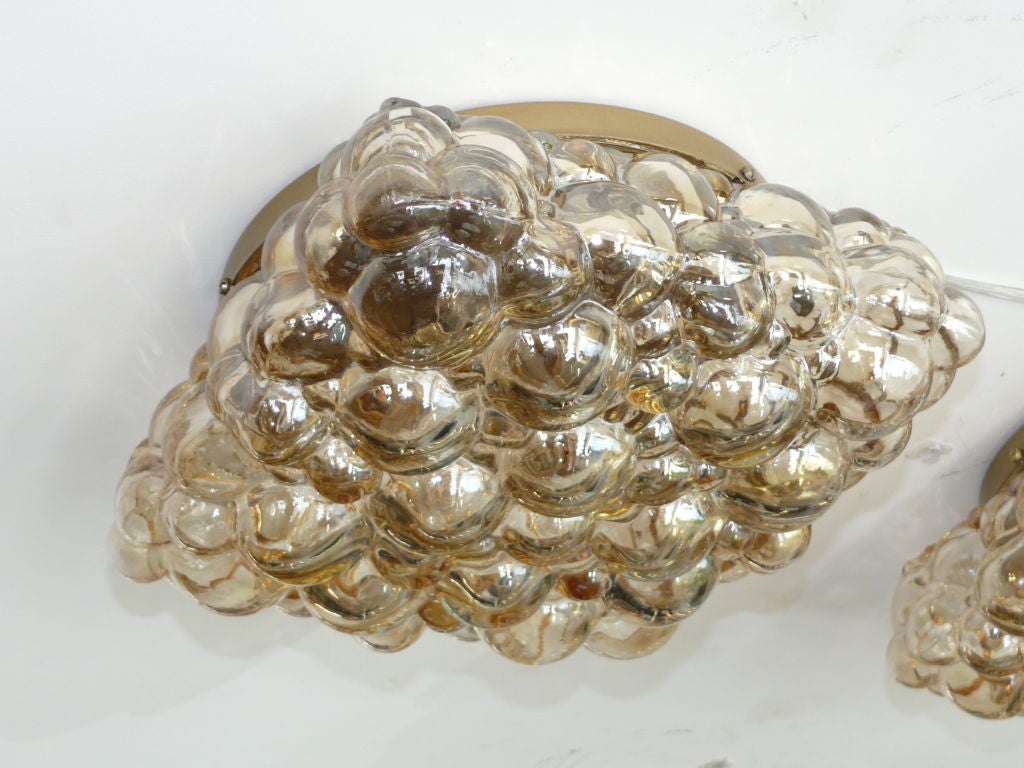 Austrian Square Bubble Flush Mount