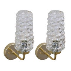 Petite Austrian Cylinder Bubble Sconces
