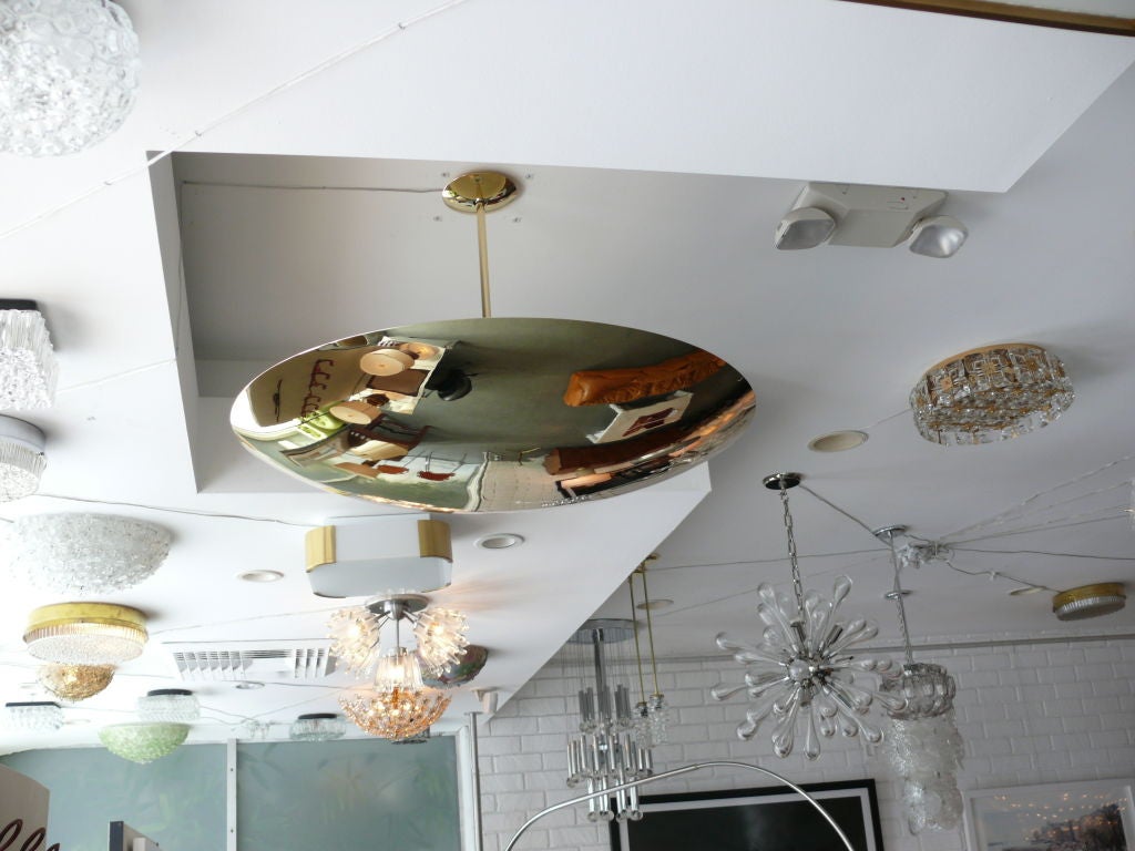 XXIe siècle et contemporain Pendentif de plafond en forme de dôme en laiton en vente