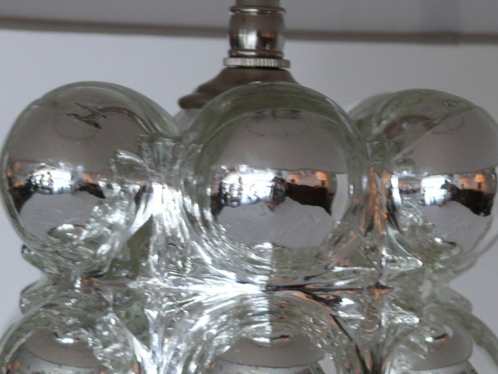 20th Century Bubble Mercury Glass Lamps