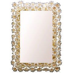 Italian Floral Crystal Backlit Mirror
