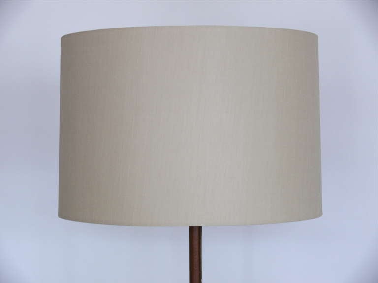 Jacques Adnet Leather Floor Lamp 2
