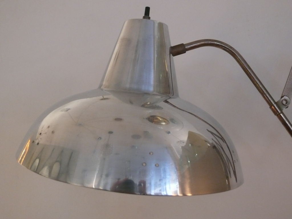 French Aluminum Extending Task Lamp