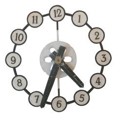 Vintage Giant French Modern Wall Clock