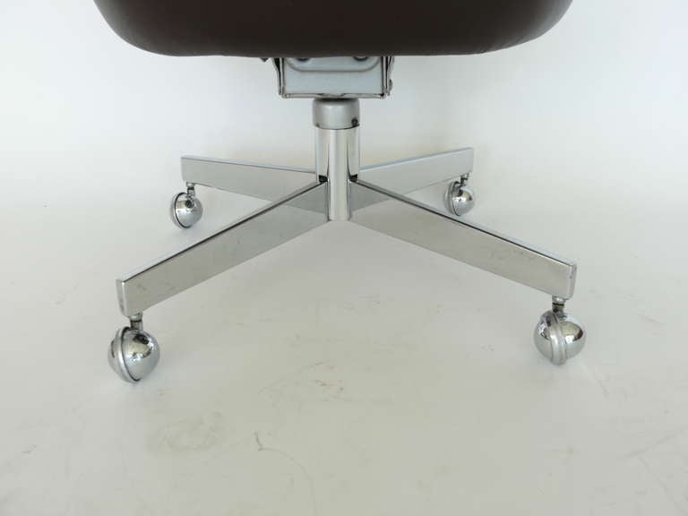 Chrome Harvey Probber Desk Chairs