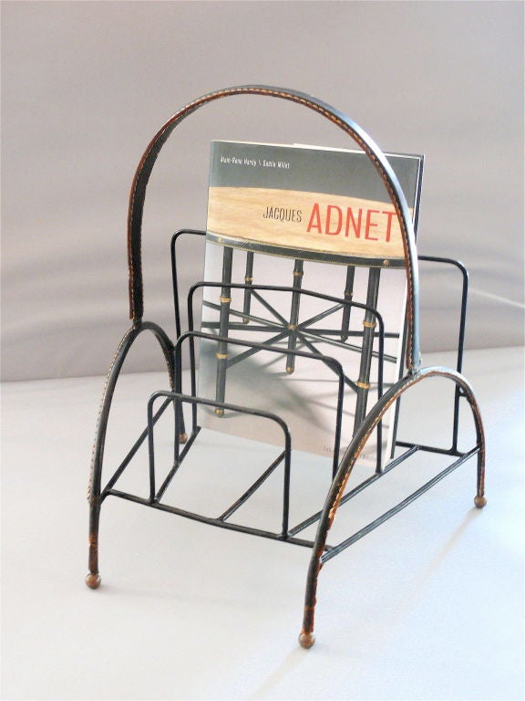 Jacques Adnet Magazine Stand