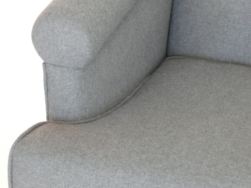 20th Century Grey Wool Swivel Chairs