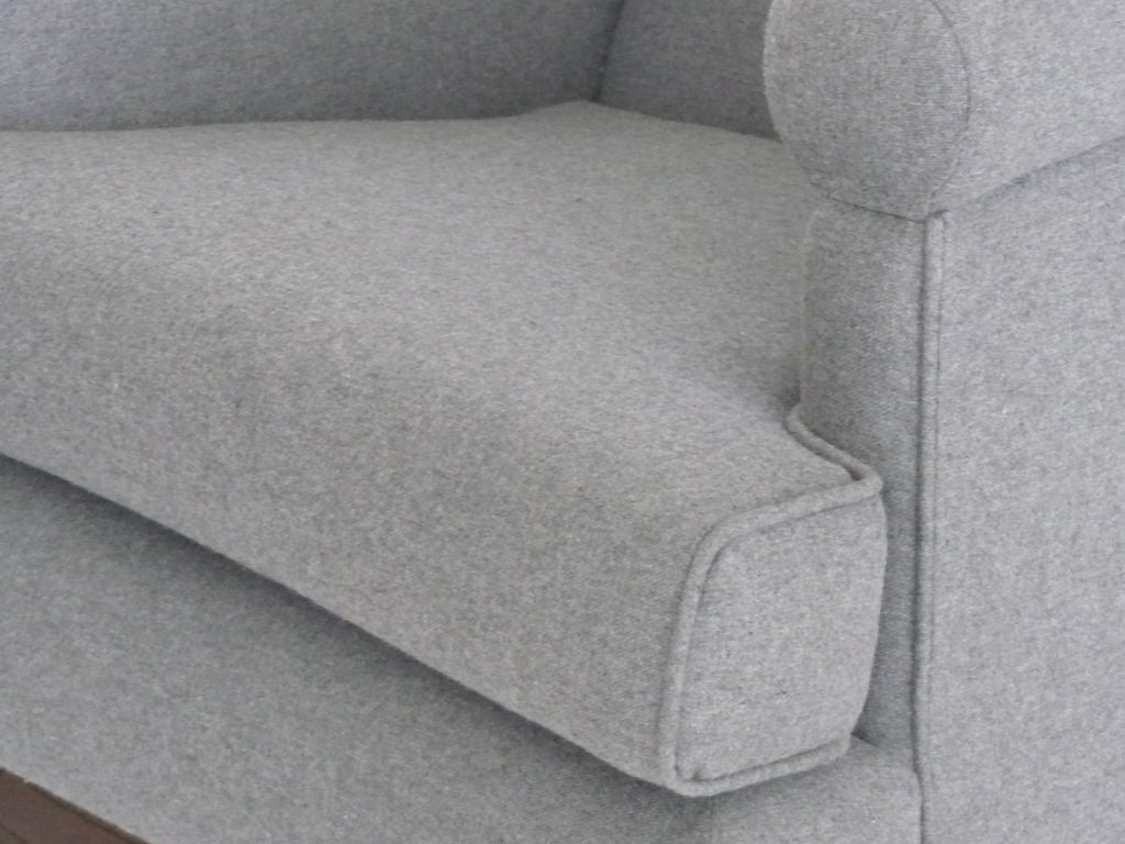 Grey Wool Swivel Chairs 1