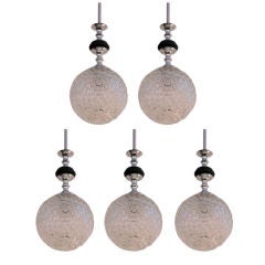 Italian Bubble Globe Pendants