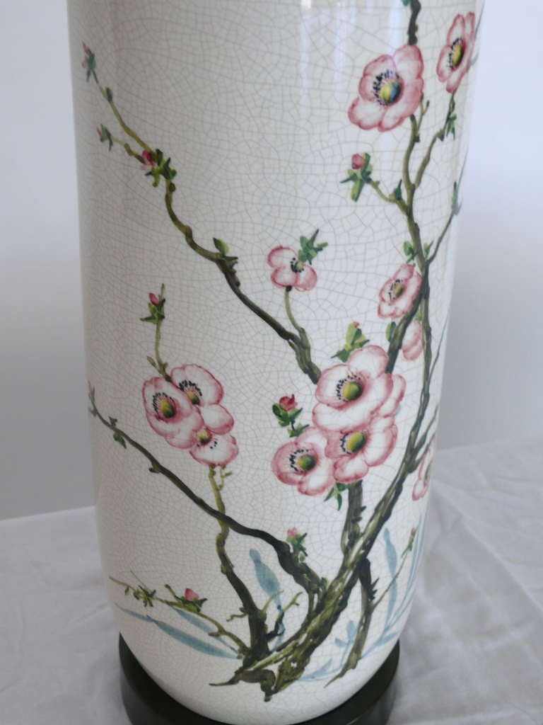 20th Century Ceramic Cherry Blossom Lamps by Marbro