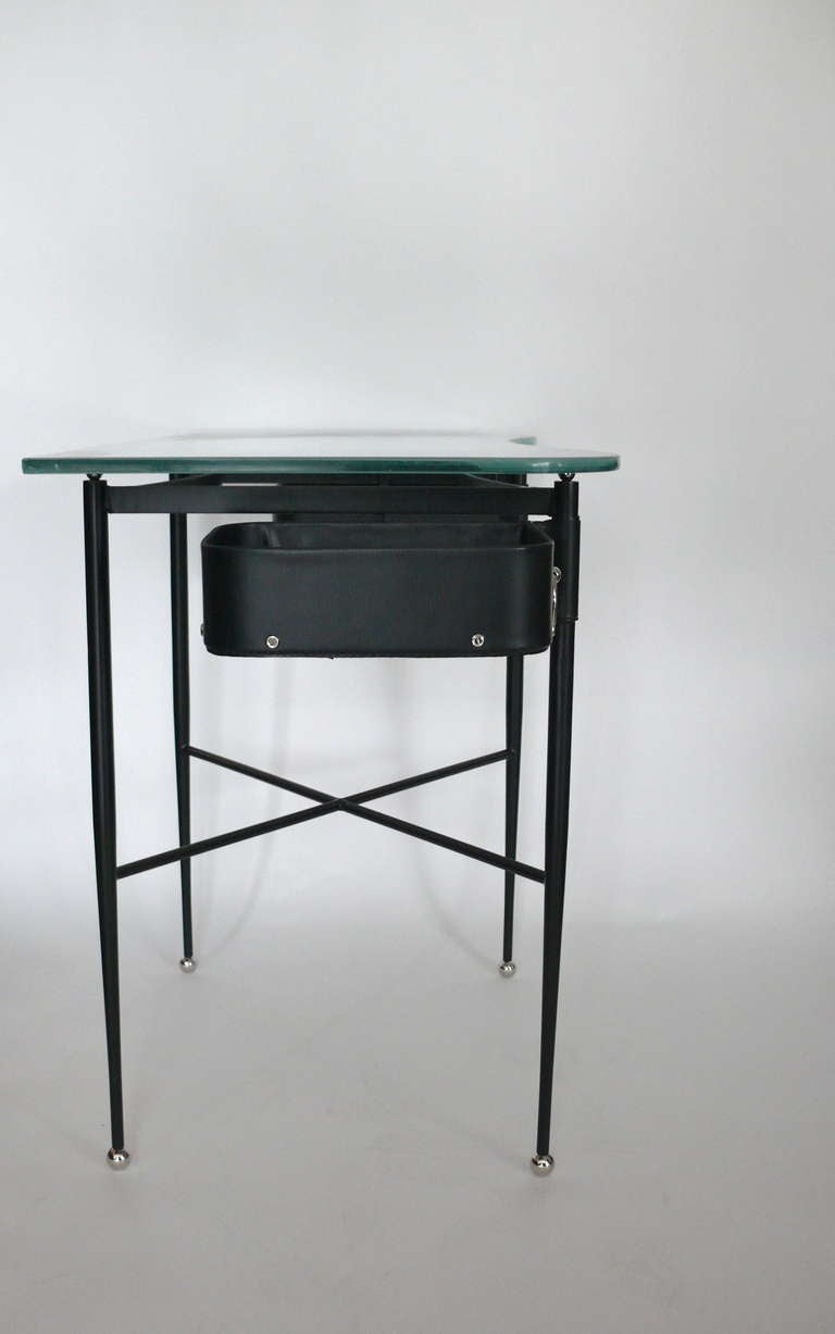 French Writing Desk in the Style of Jacques Adnet