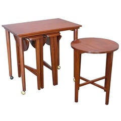 Vintage Walnut Nesting Tables