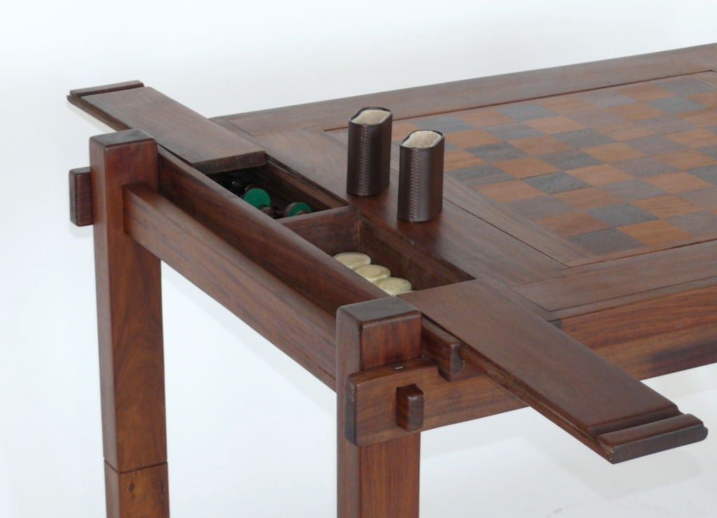 American Reversible Backgammon Chess Table