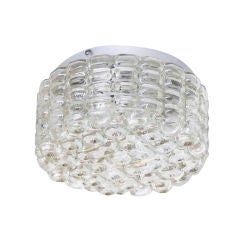 Vintage Petite Austrian Glass Flush Mount