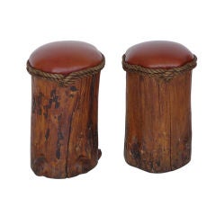 Tree Stump Stools