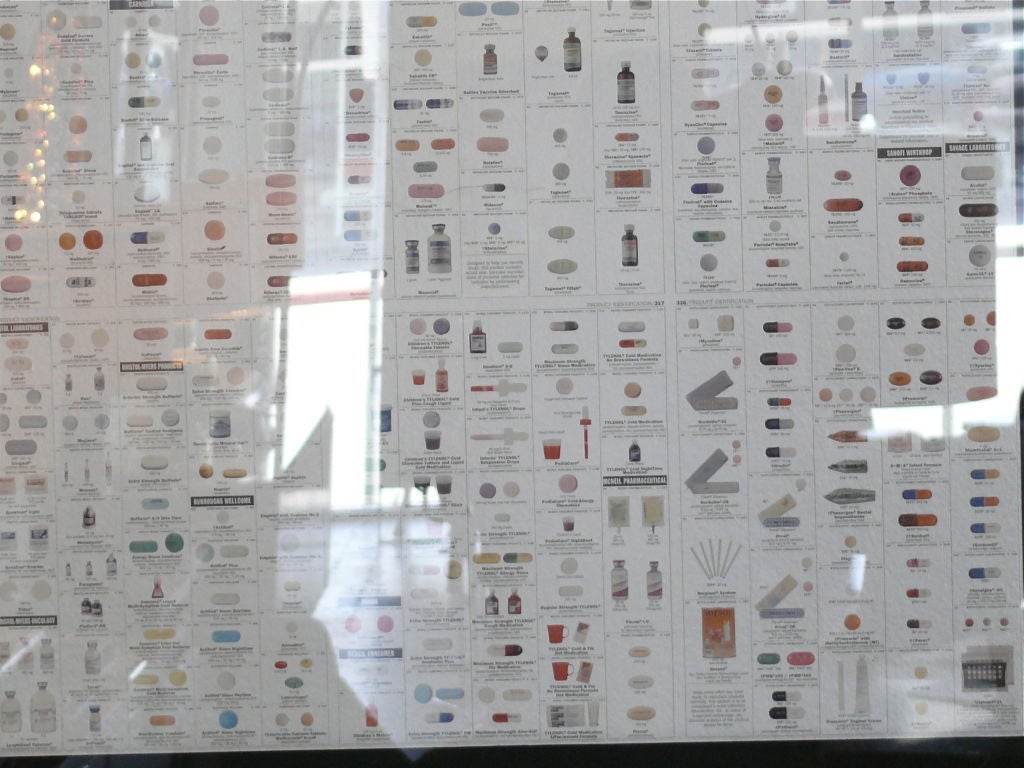 Damien Hirst Silver Pharmacy Wallpaper