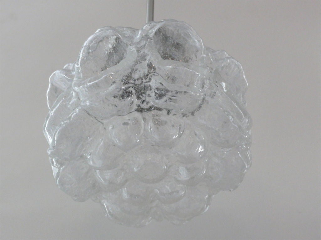 Austrian Textured Glass Pendant 5