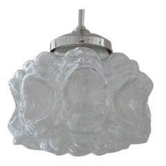 Austrian Textured Glass Pendant 7