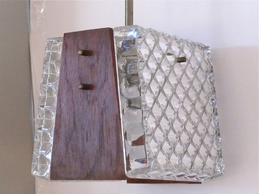 Austrian Crystal and Wood Pendant