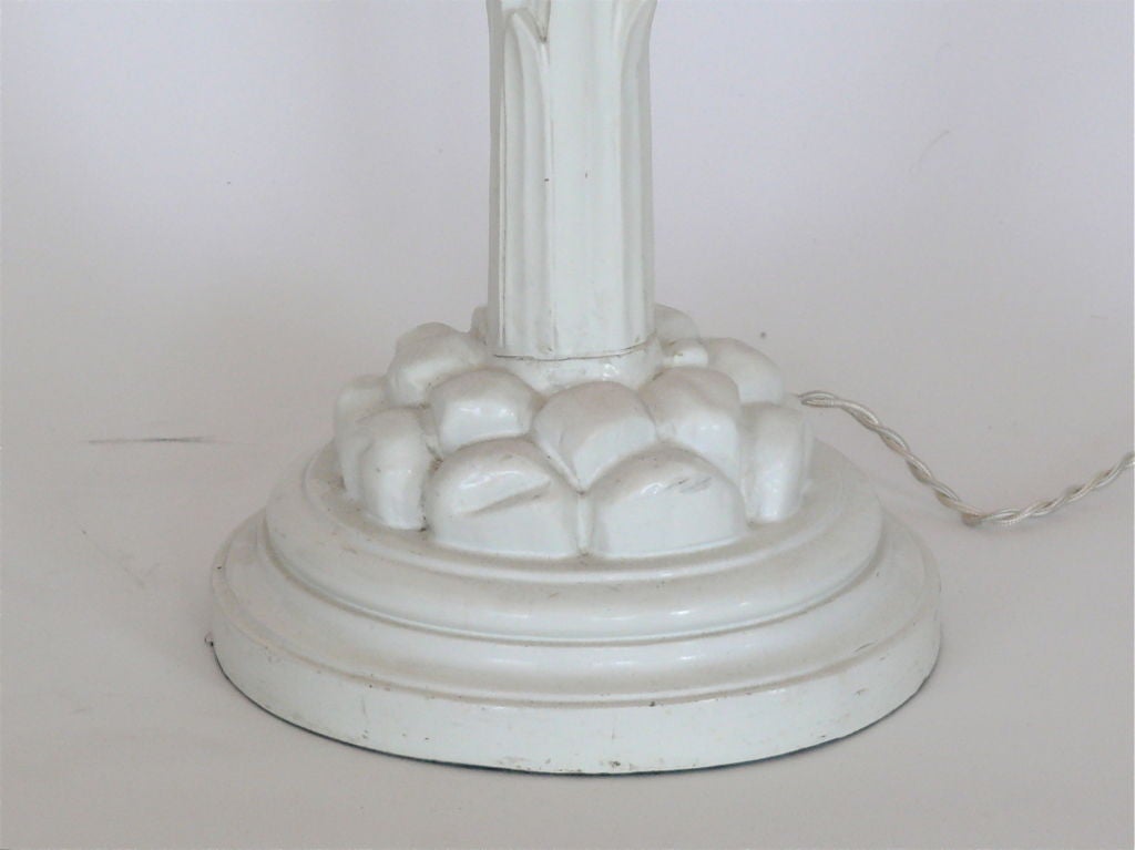 20th Century Serge Roche Style Torchiere Floor Lamps
