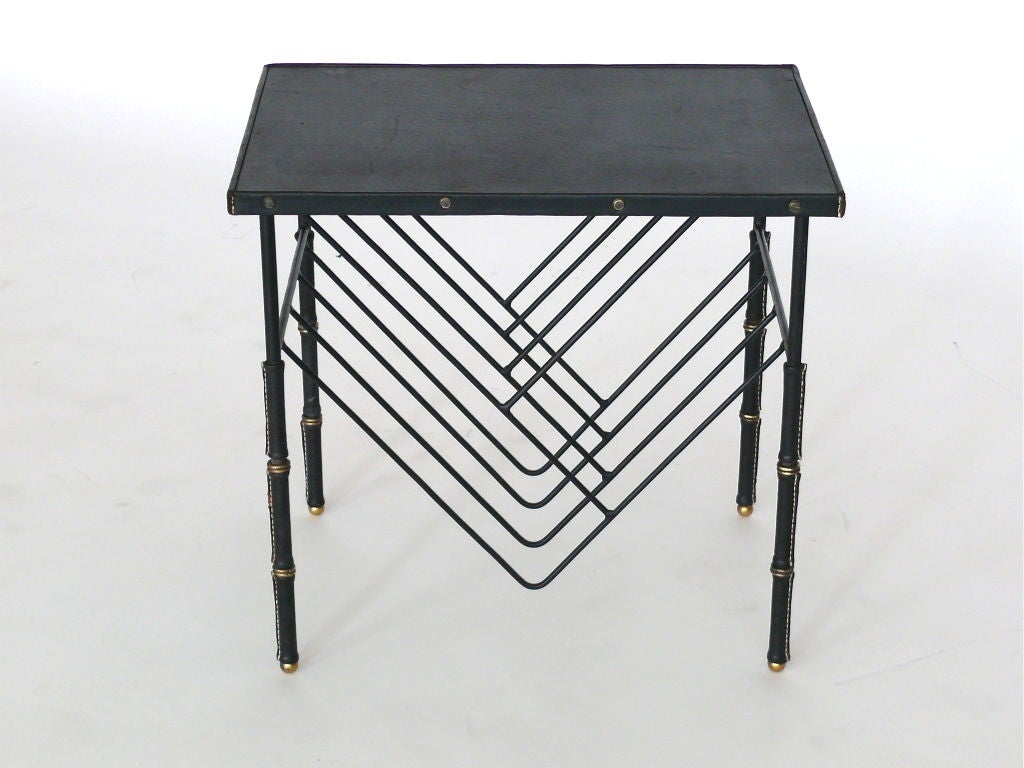 French Jacques Adnet Side Table