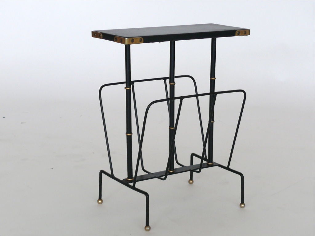 French Jacques Adnet Magazine Table