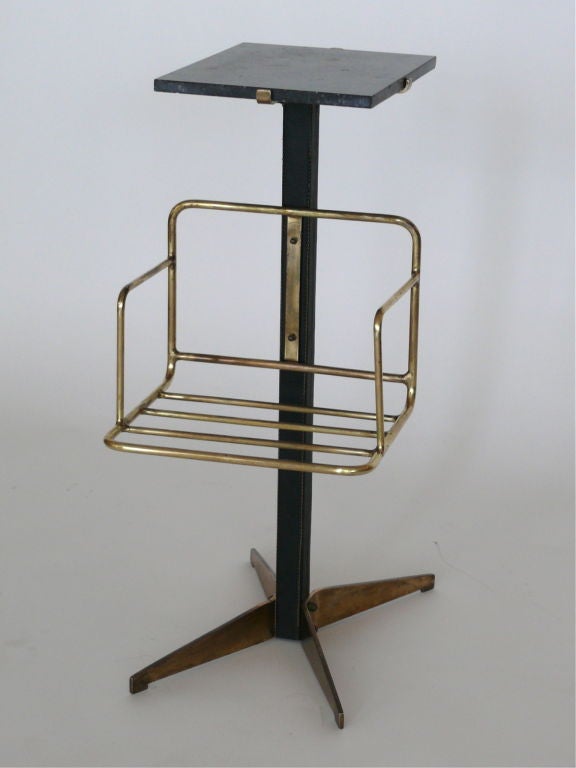 Marble and Brass Table by Mathieu Mategot