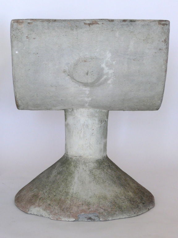 French Cast Concrete Chairs 7