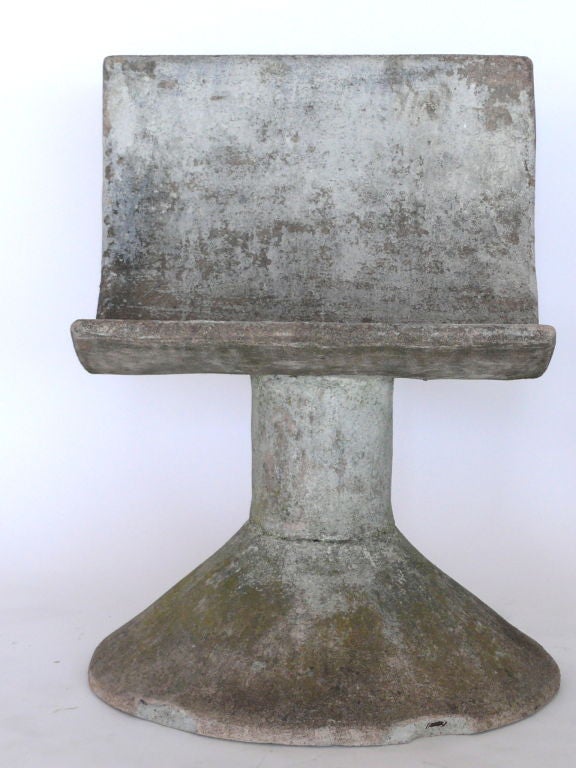 20th Century French Cast Concrete Chairs