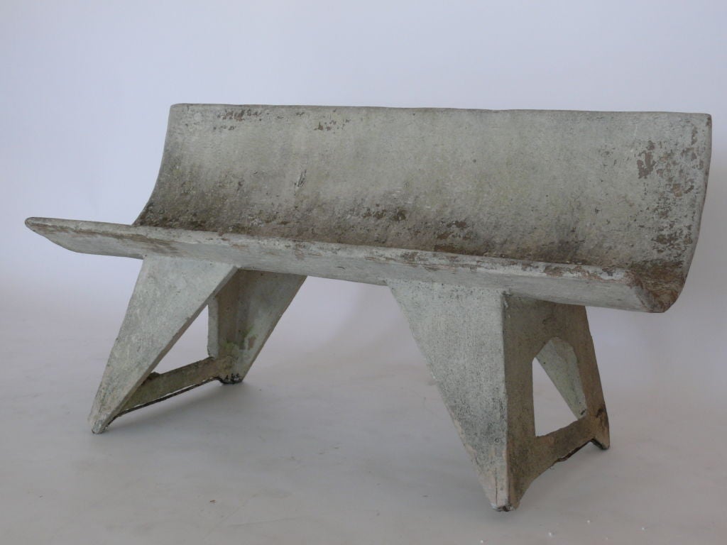 French Cast Concrete Bench 7