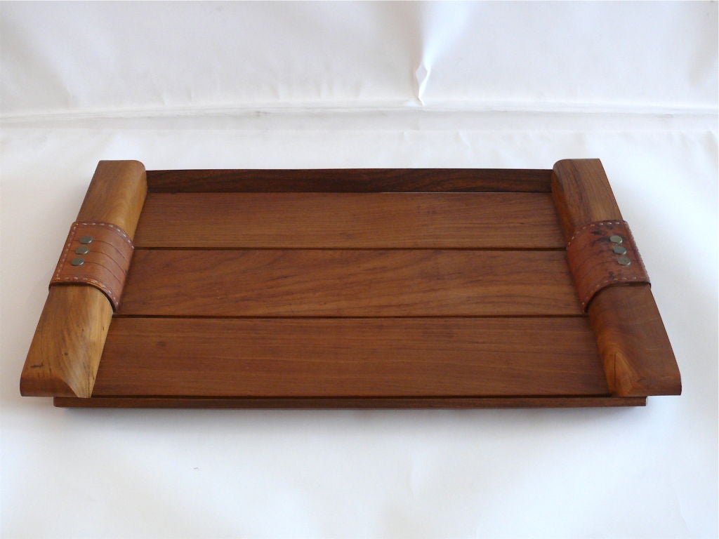 French Jacques Adnet Serving Tray