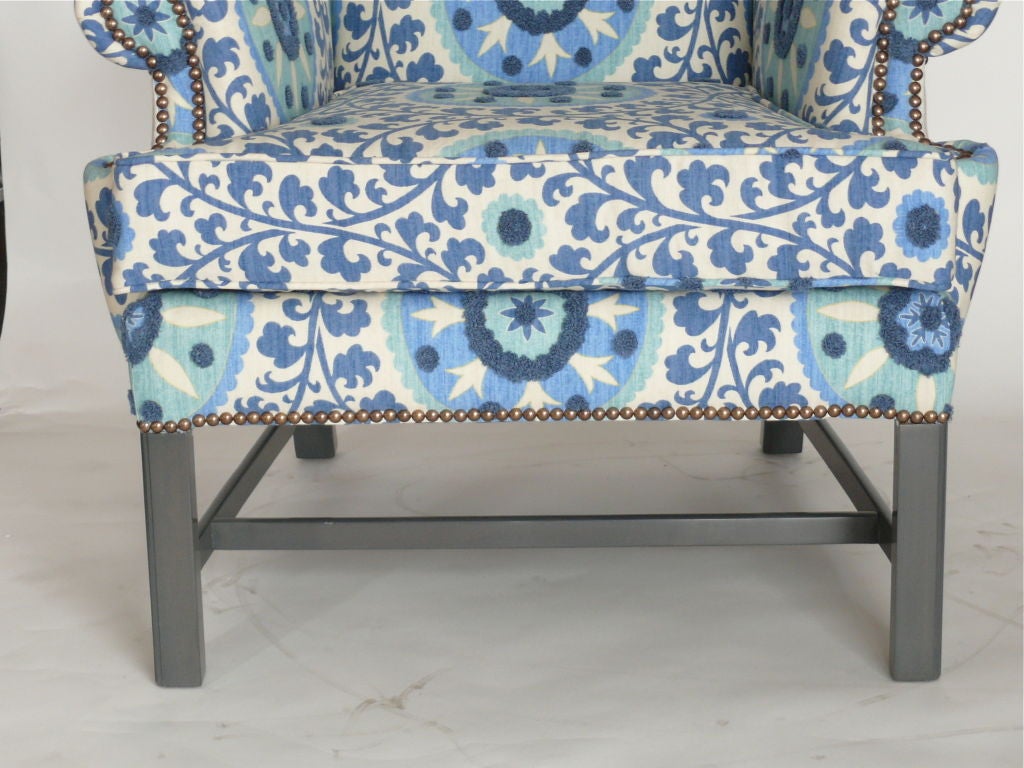 Linen Wingback Chair